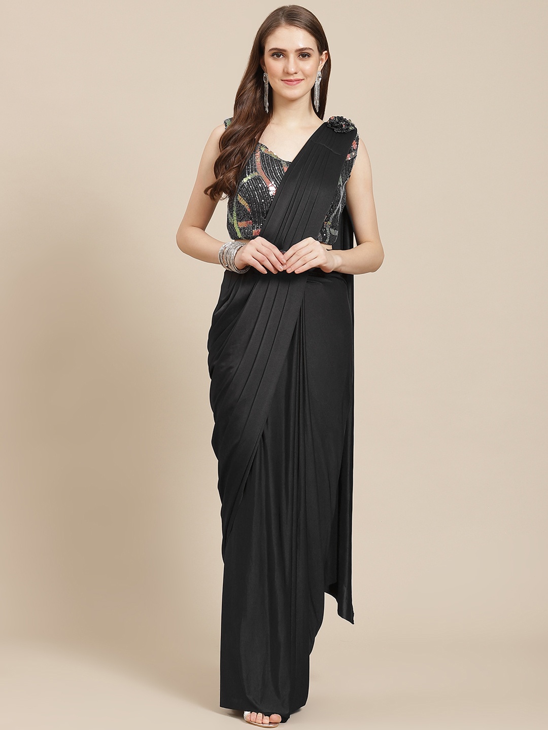 

Grancy Black Ready to Wear Saree