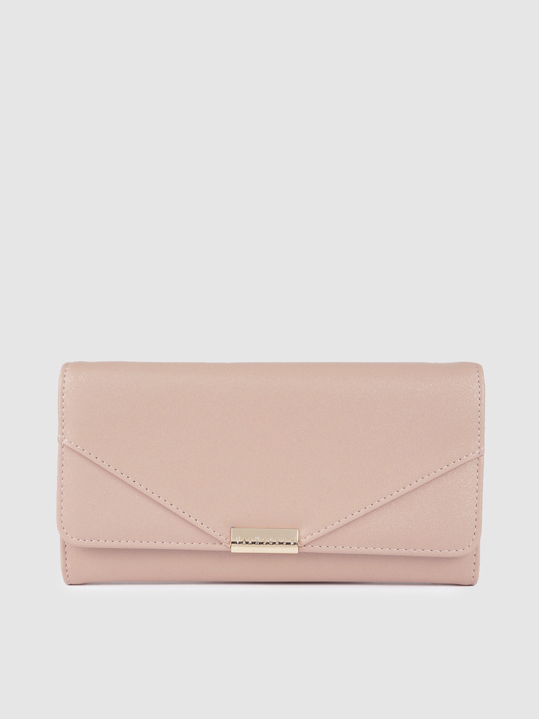 

Van Heusen Women Pink Solid Three Fold Wallet