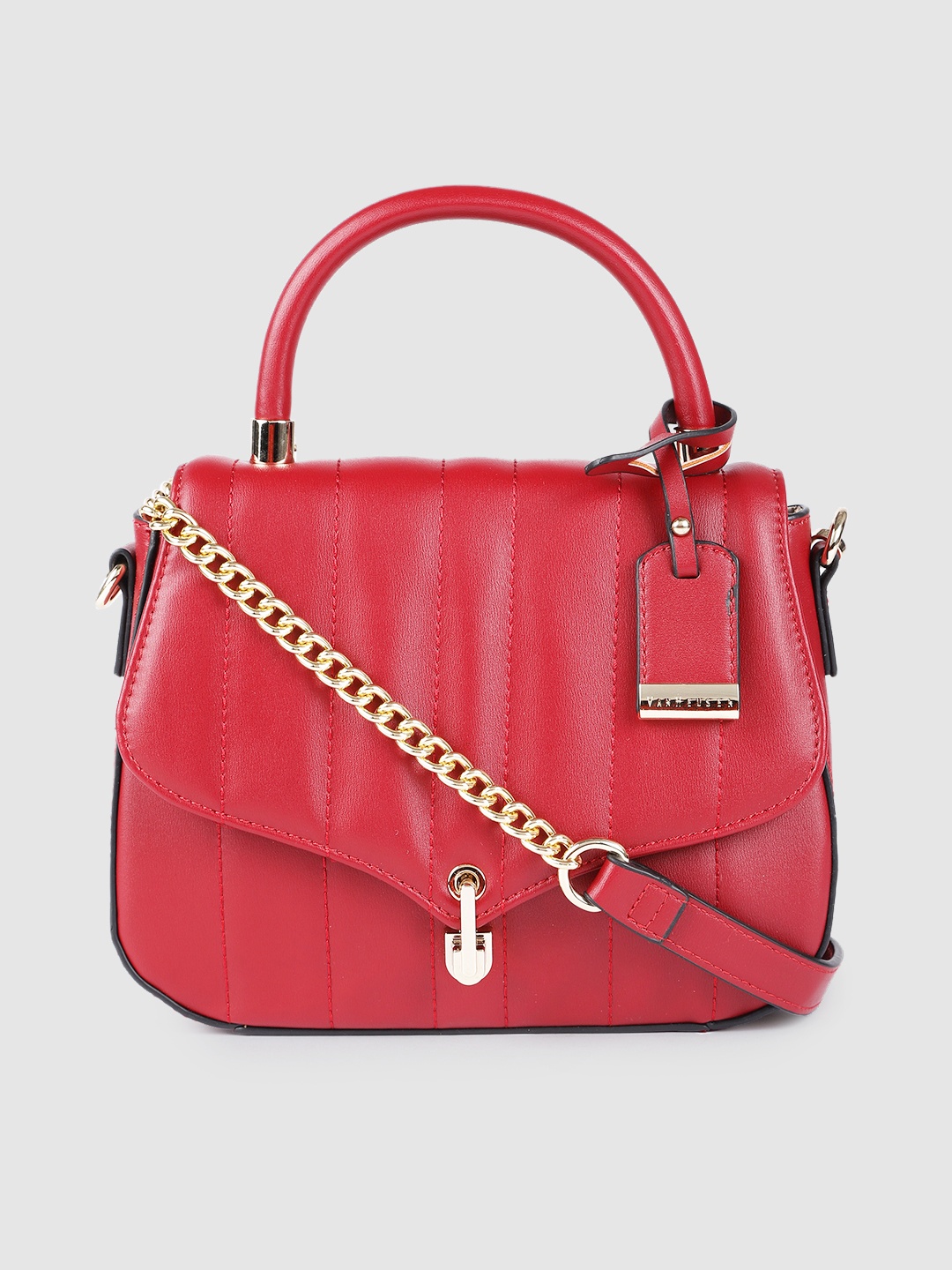 

Van Heusen Red Textured Satchel
