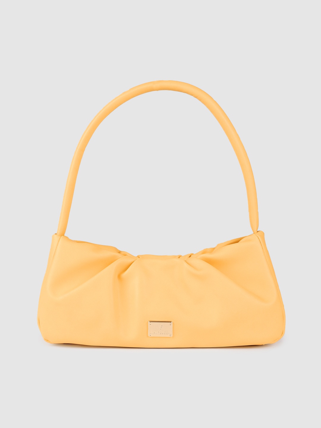 

Van Heusen Yellow Solid Handheld Bag