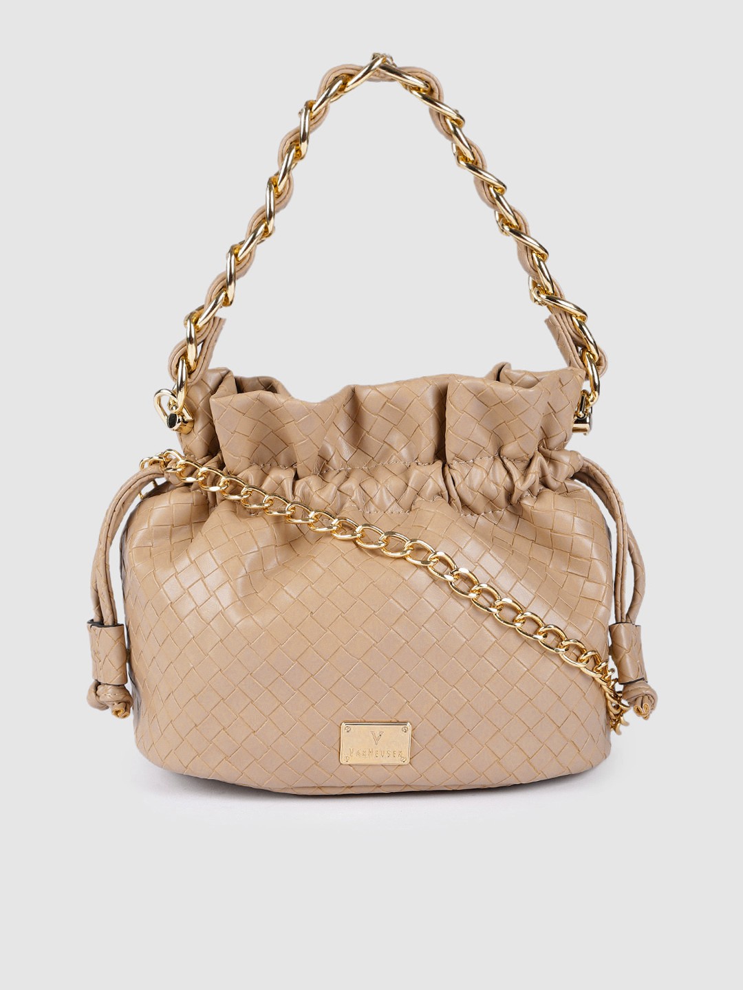 

Van Heusen Beige Quilted Sling Bag