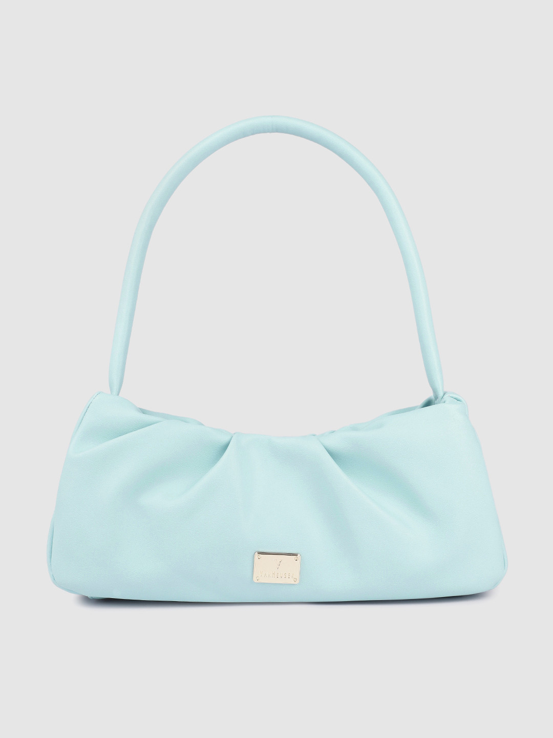 

Van Heusen Women Blue Solid Structured Shoulder Bag