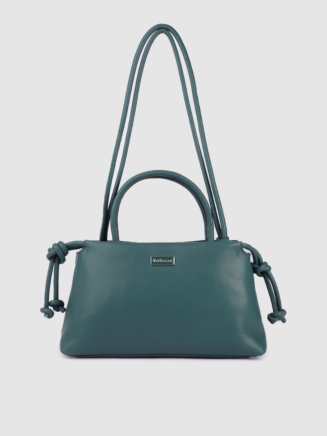 

Van Heusen Blue Solid Structured Shoulder Bag