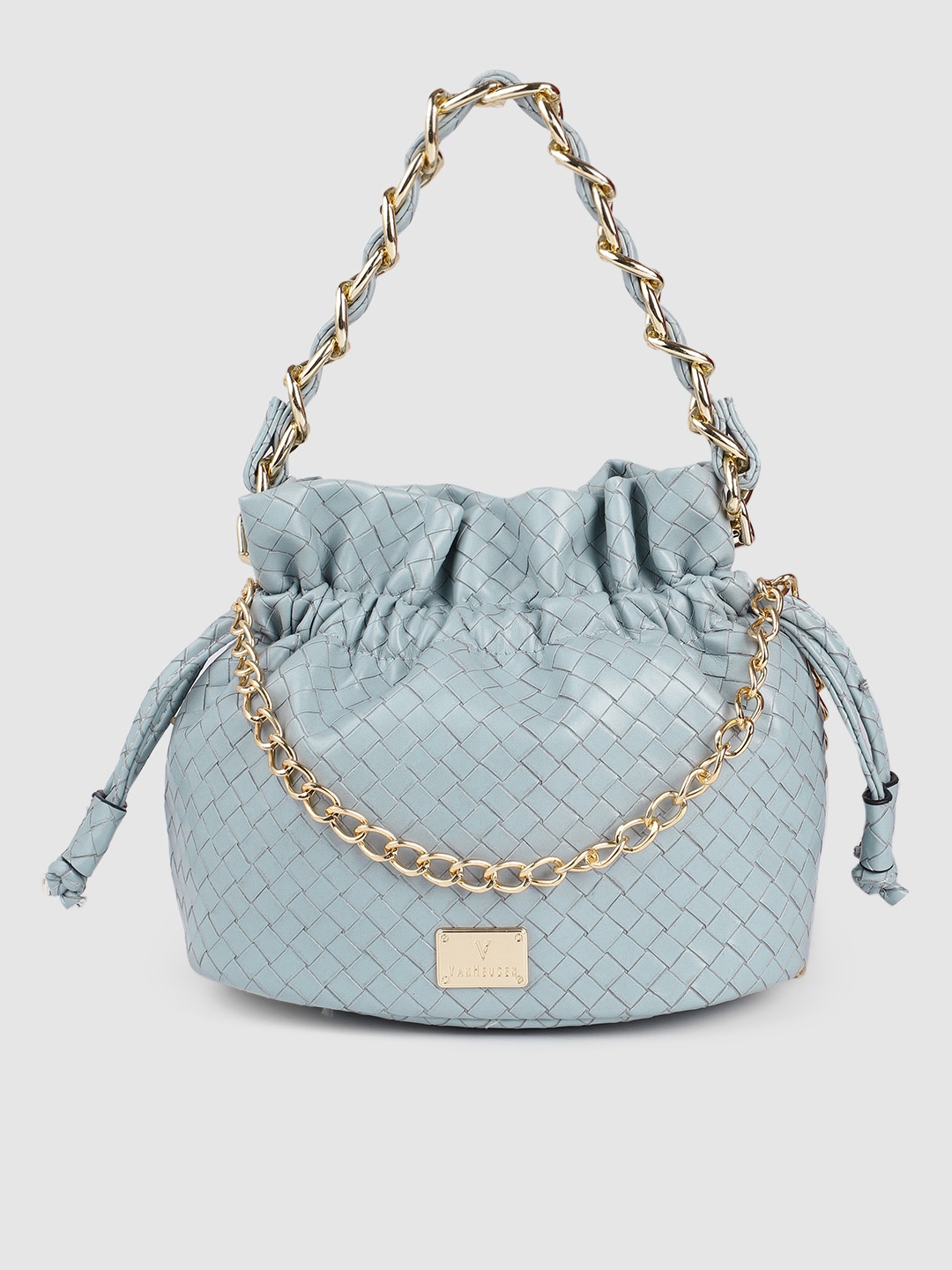 

Van Heusen Blue Textured Sling Bag