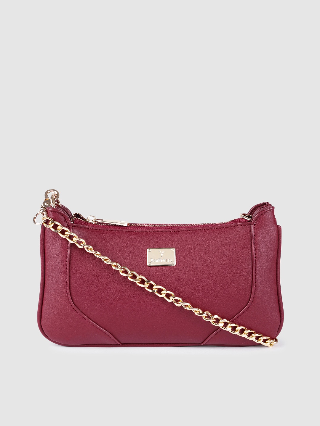

Van Heusen Maroon Solid Sling Bag