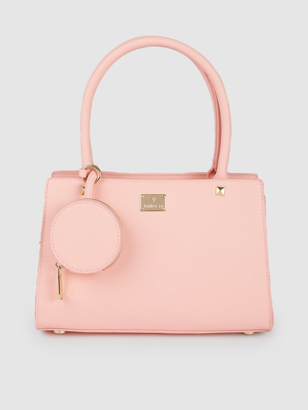 

Van Heusen Pink Solid Handheld Bag
