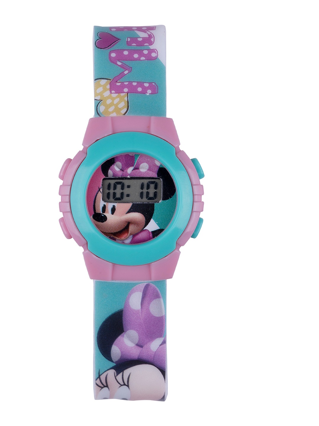 

Disney Girls Purple& Blue Nylon Digital Watch & Hair Accessories Combo-TRHA17702-1542