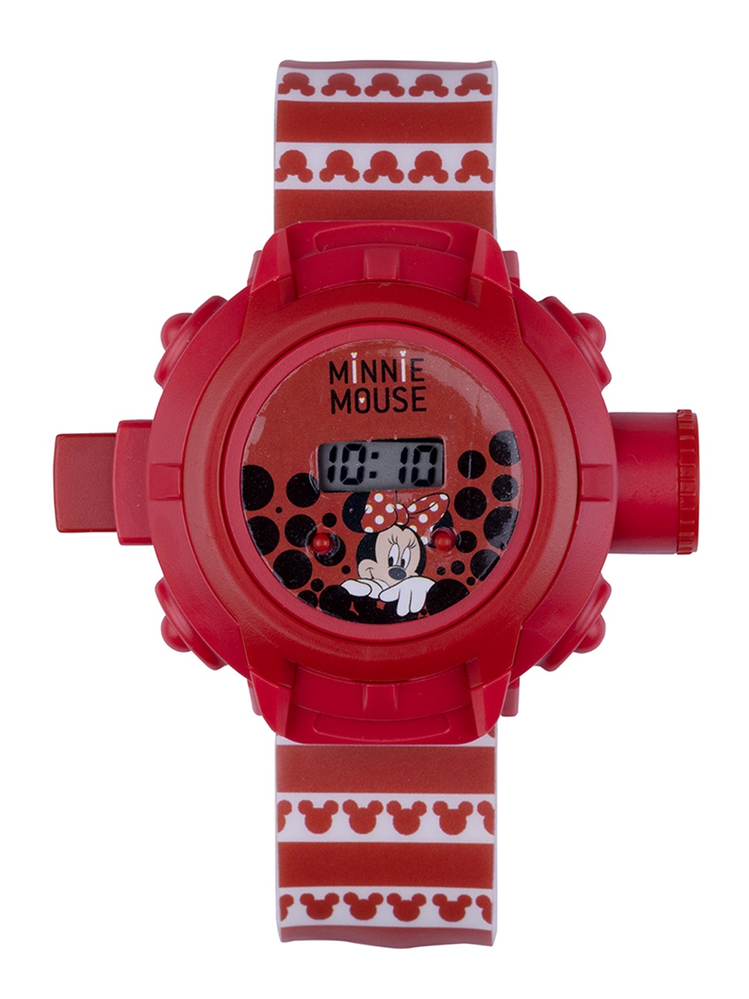 

Disney Girls Red & White Digital Watch and Hair Accessories Combo