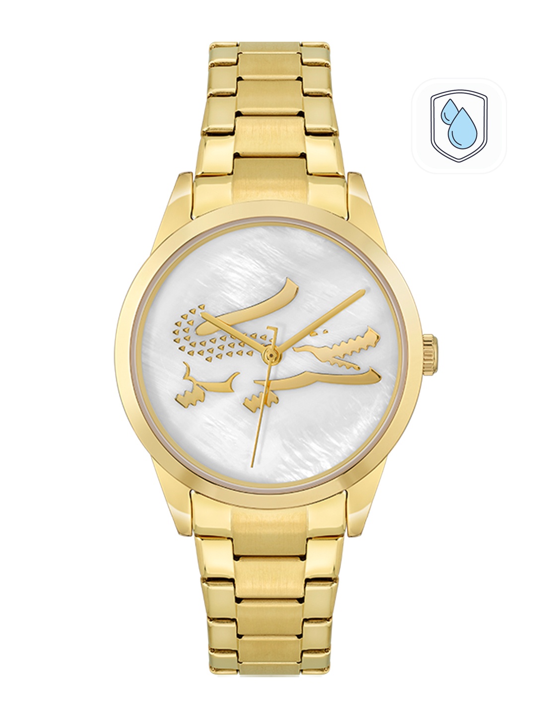 

Lacoste Women White Ladycroc Mini Mother of Pearl Dial & Straps Analogue Watch 2001216