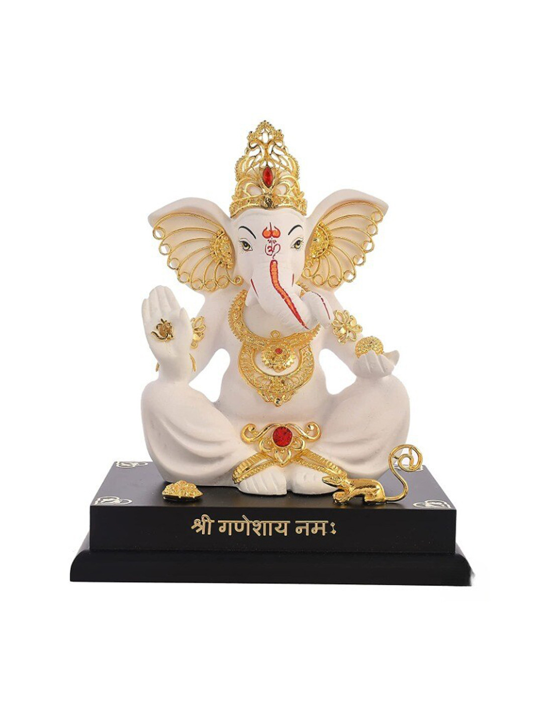 

Perpetual Gold Plated Ganesha Idol Statue Showpiece