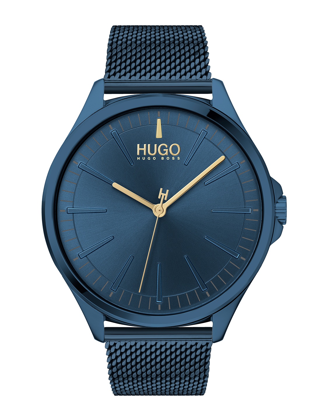 

HUGO Men Blue Solid Smash Braided Analogue Watch 1530136-Blue
