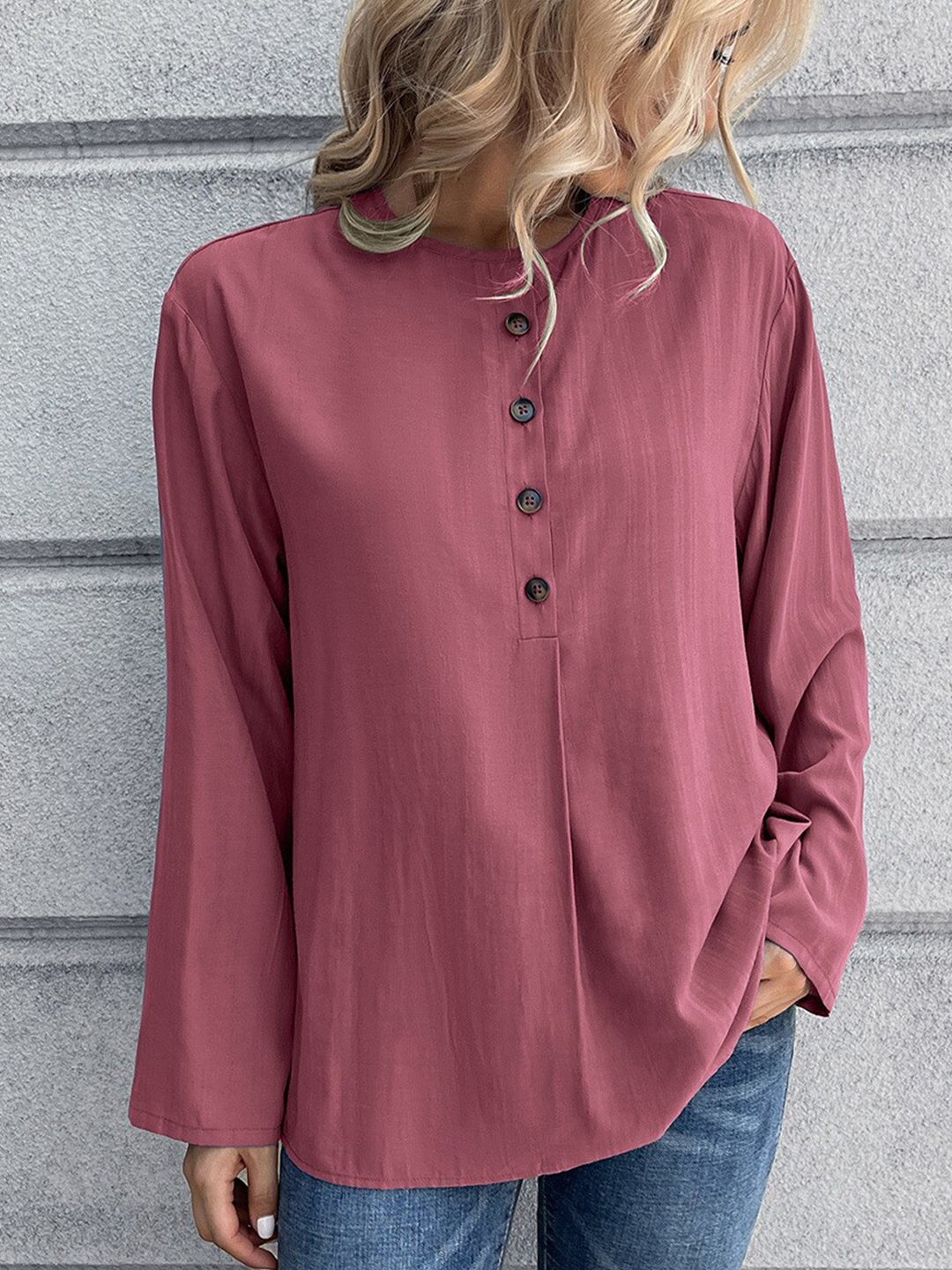 

StyleCast Women Pink Blouson Top
