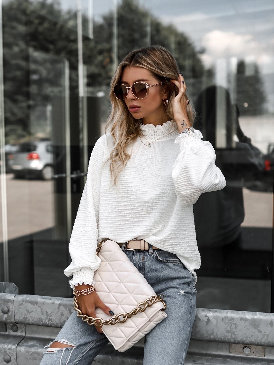 

BoStreet Women White Top