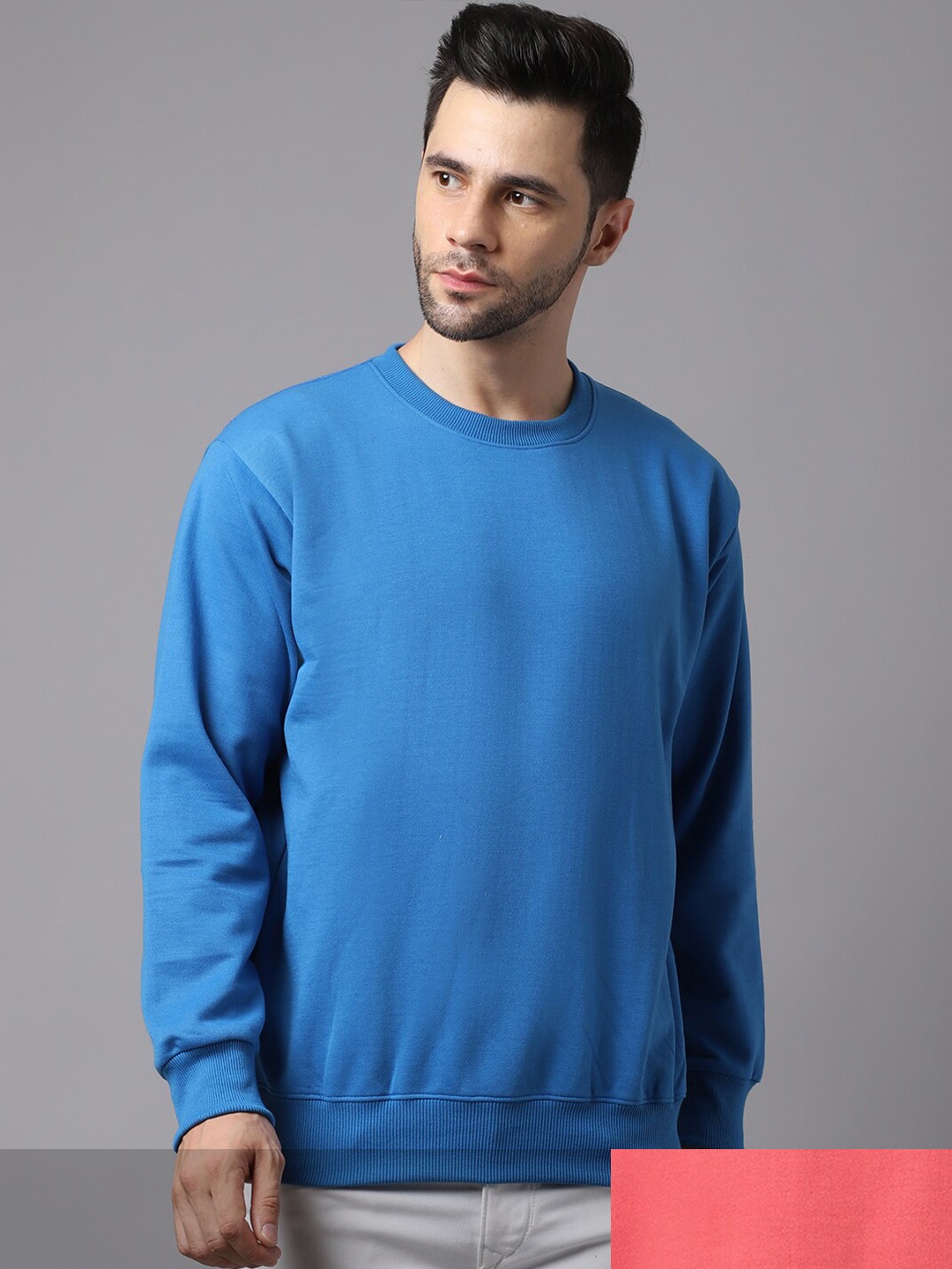 

VIMAL JONNEY Men Pack Of 2 Blue & Red Sweatshirt