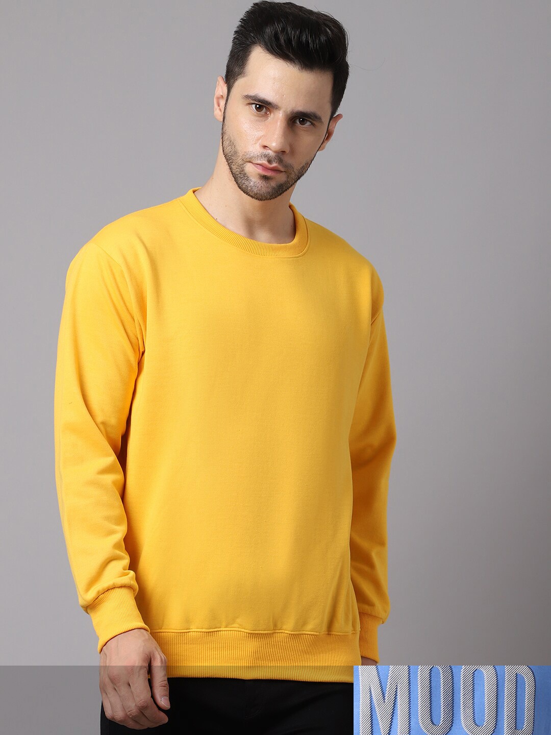 

VIMAL JONNEY Men Pack Of 2 Yellow & Blue Printed Sweatshirts