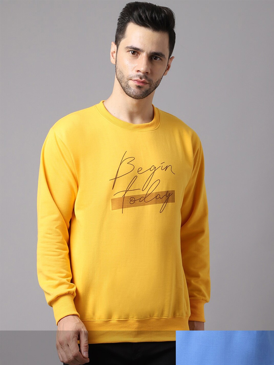 

MACK JONNEY Men Pack Of 2 Printed Sweatshirt, Yellow