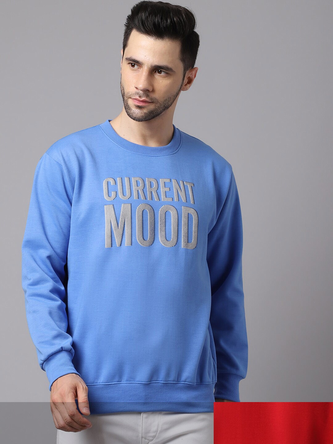 

MACK JONNEY Men Pack Of 2 Printed Sweatshirt, Blue