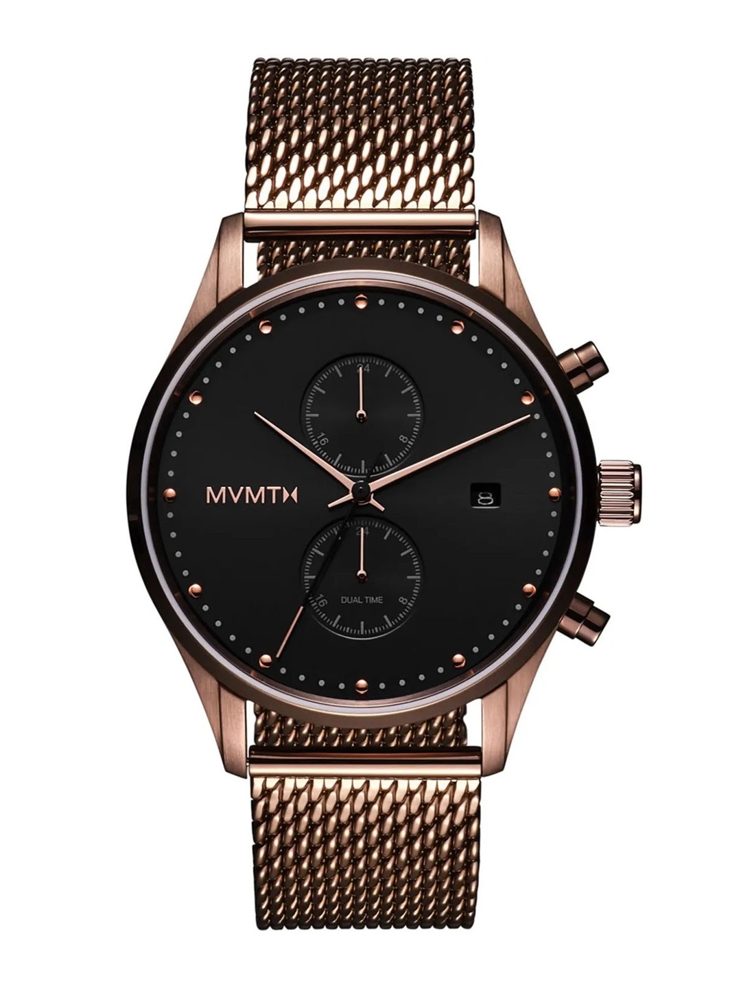 

MVMT Men Black Dial & Gold Toned Straps Voyager Analogue Multi Function Watch 28000242