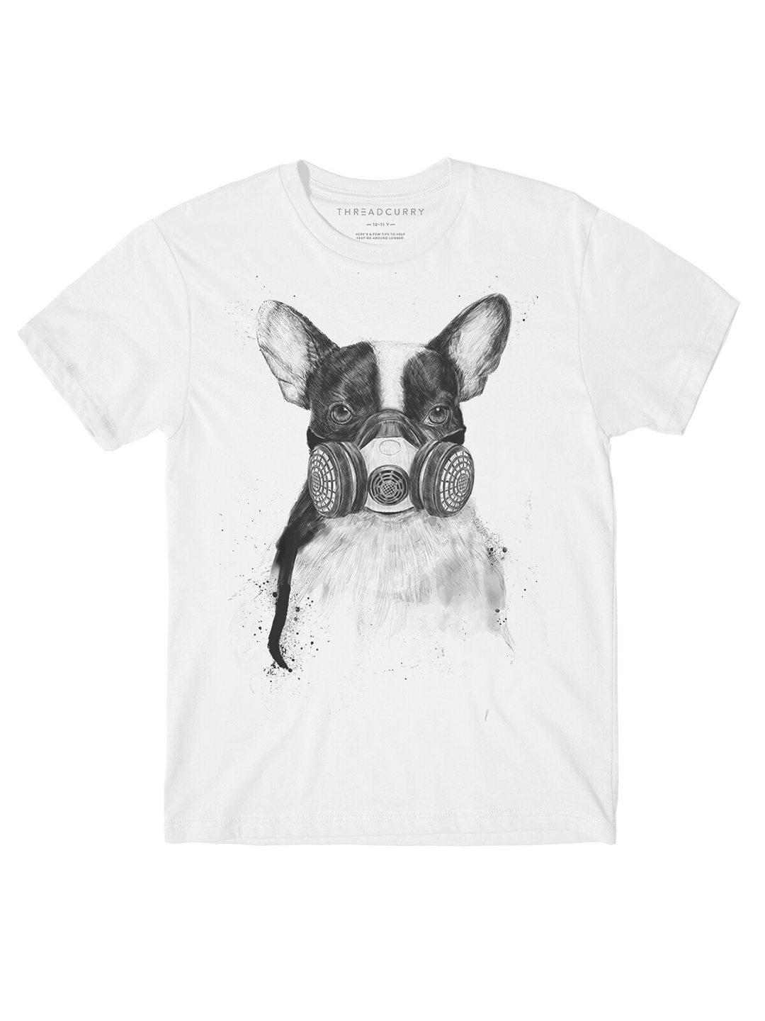

THREADCURRY Boys White Printed T-shirt