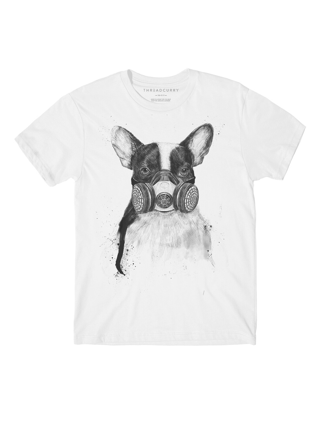

THREADCURRY Boys White Printed T-shirt
