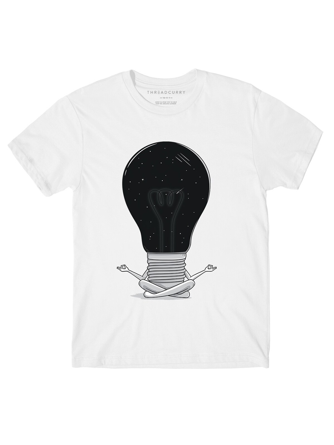

THREADCURRY Boys White T-shirt