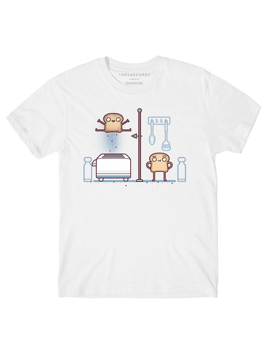 

THREADCURRY Boys White Printed T-shirt