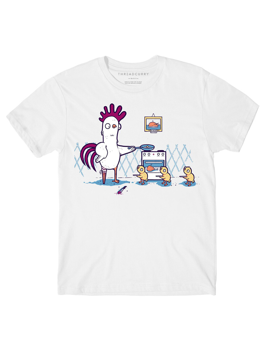 

THREADCURRY Boys White Printed T-shirt
