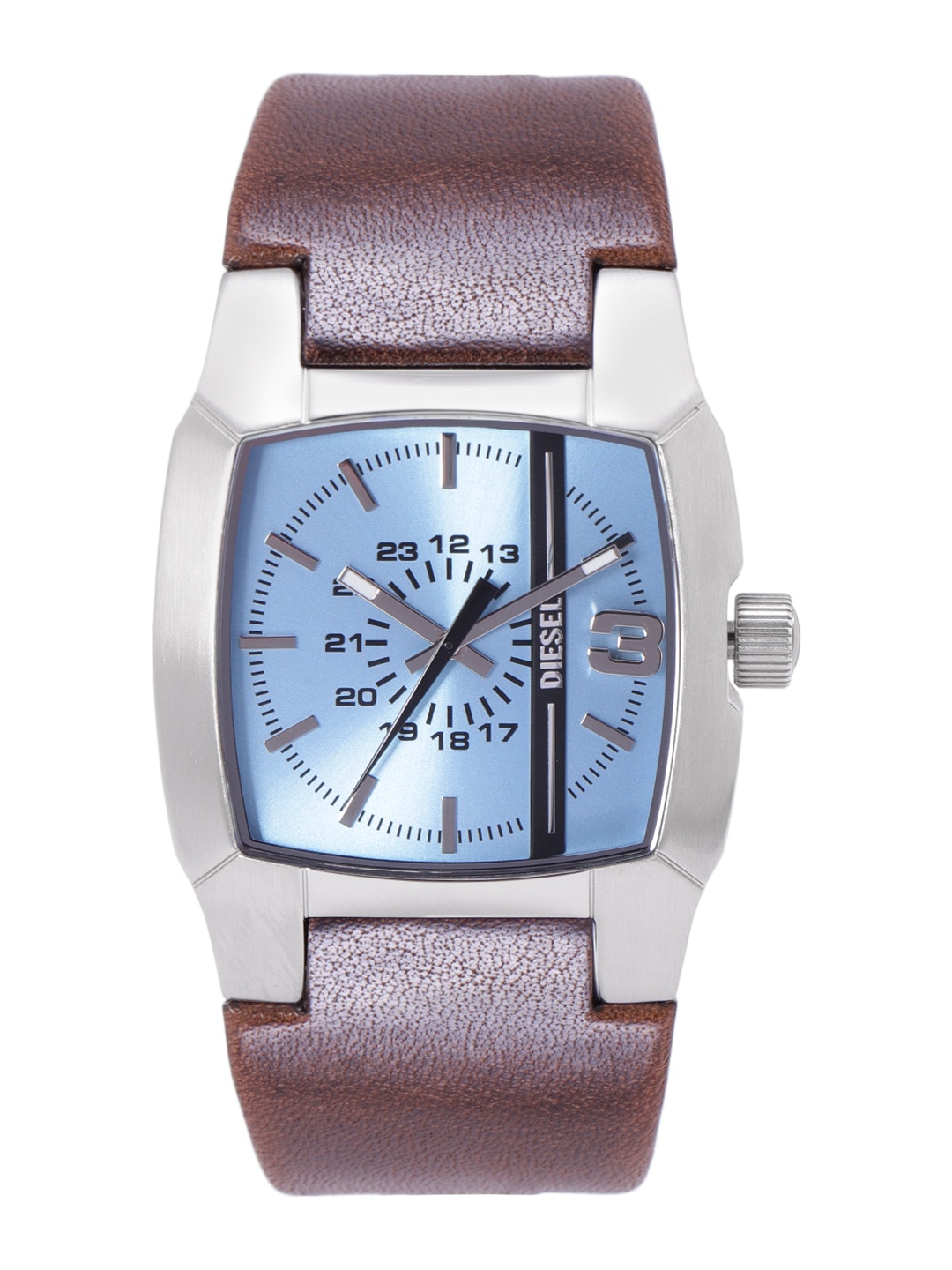 

DIESEL Men Blue Dial & Brown Leather Straps Analogue Watch DZ1998