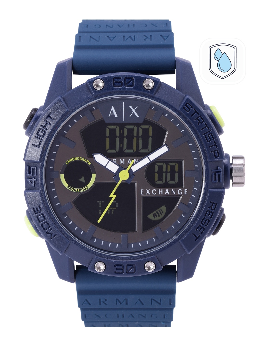 

Armani Exchange Men Grey Analogue and Digital Multi Function Watch AX2962