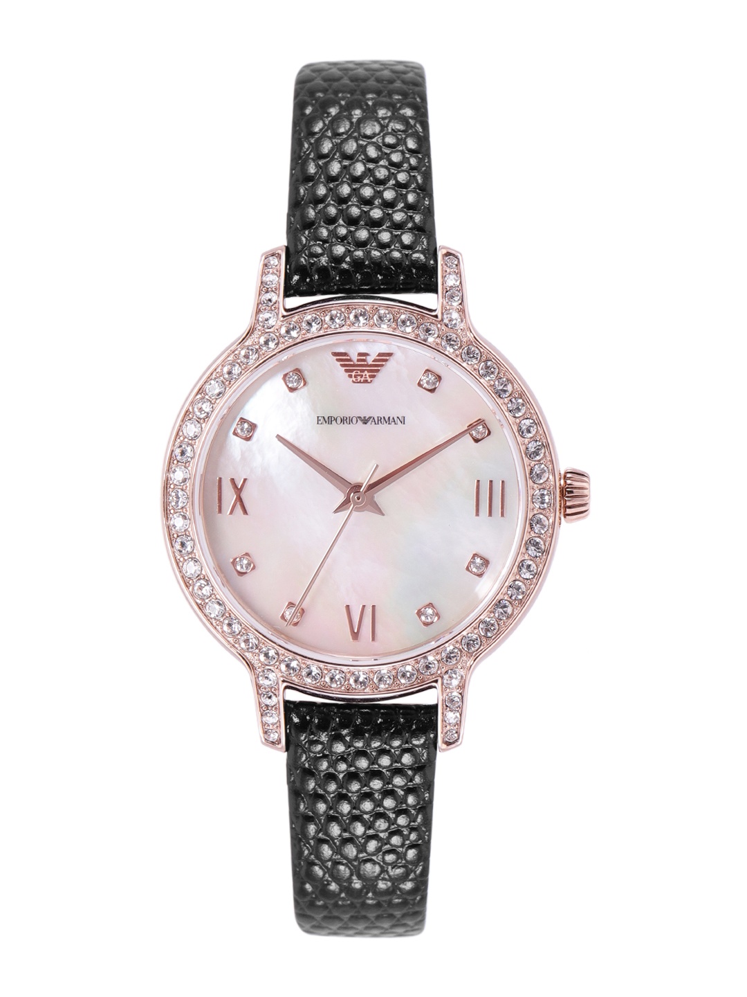 

Emporio Armani Women White Mother of Pearl Analogue Watch AR11485