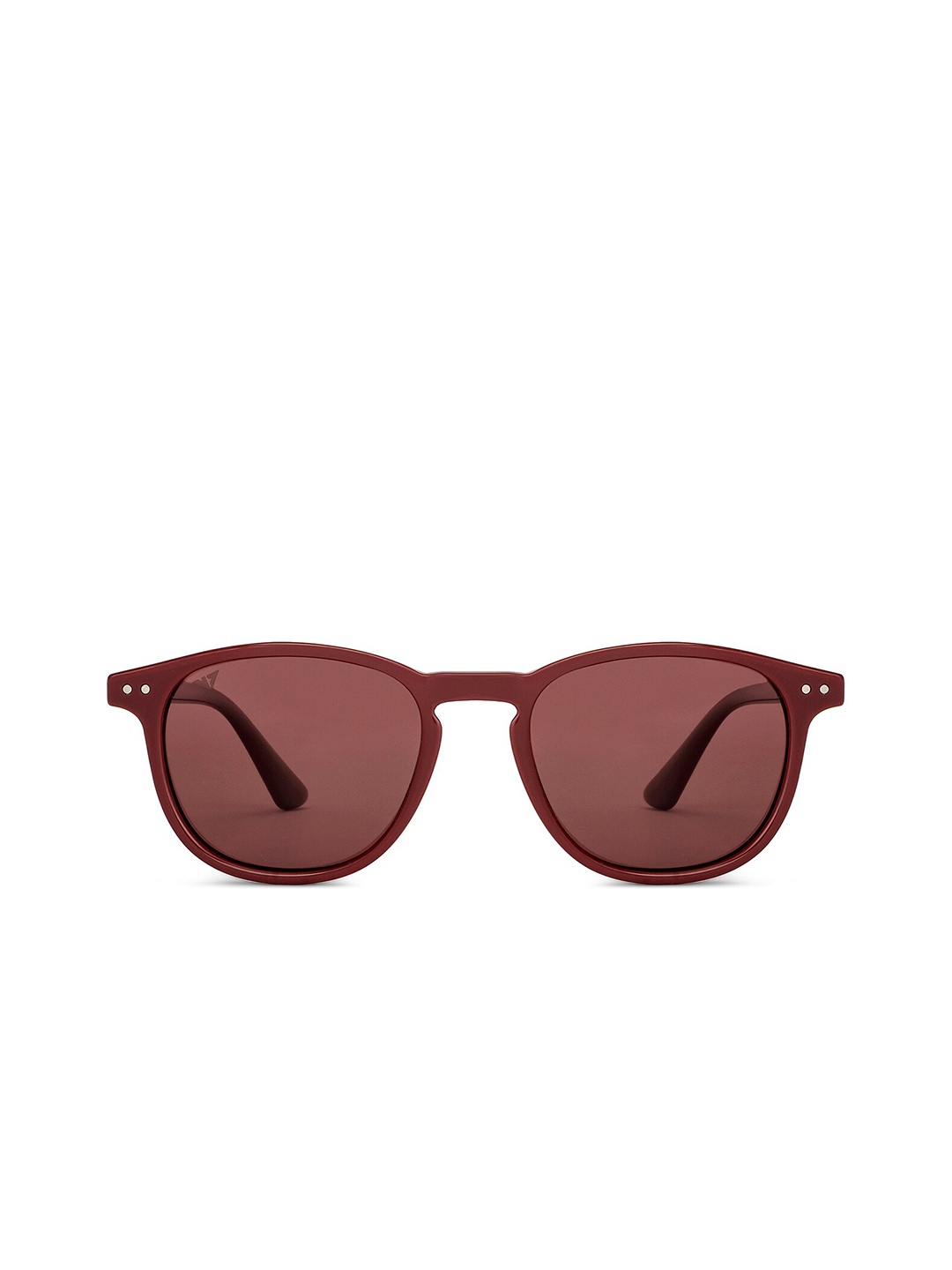

Vincent Chase by Lenskart Unisex Brown Lens & Red Round Sunglasses 200420-Maroon