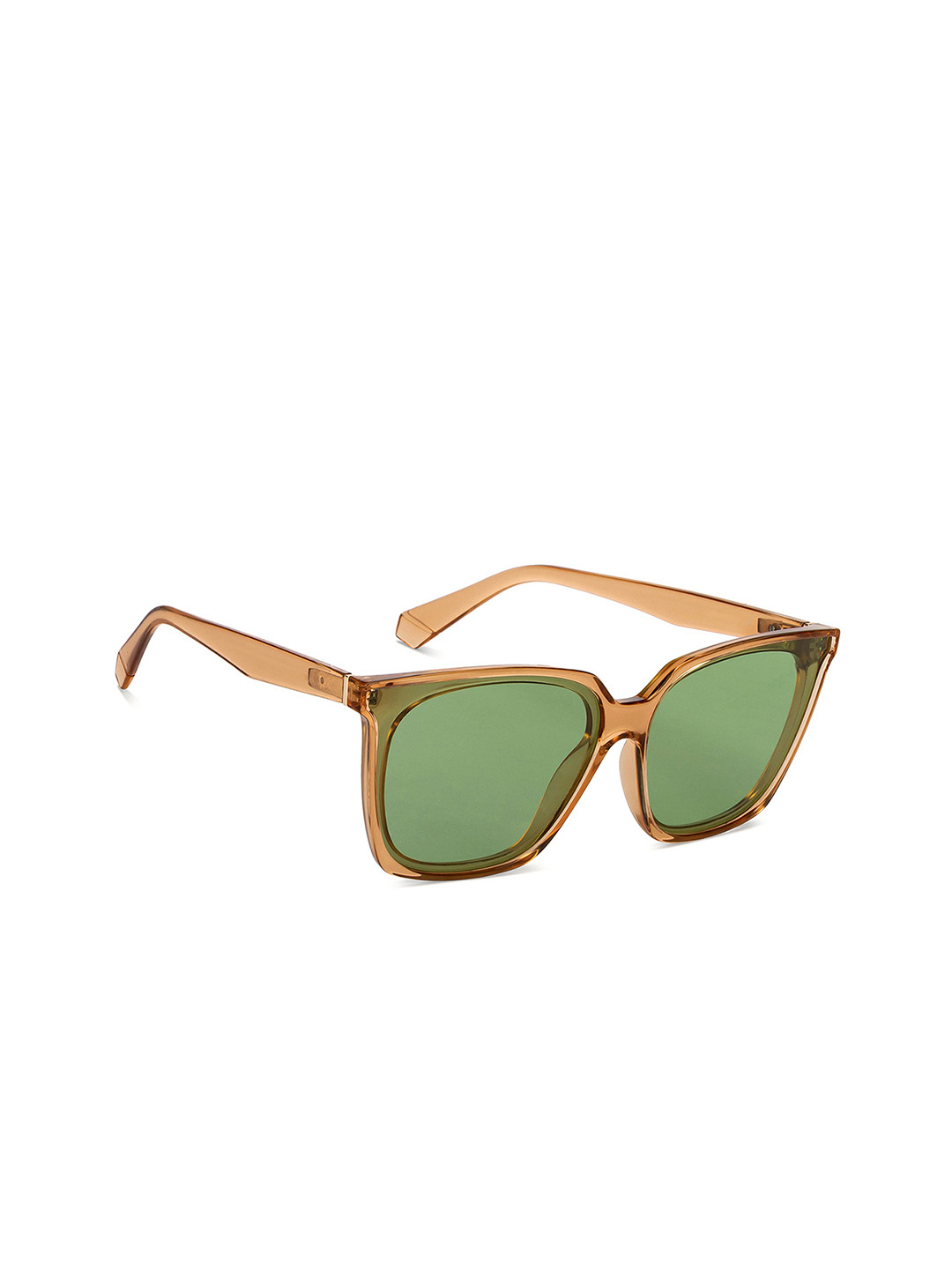

Vincent Chase Unisex Green Lens & Brown Wayfarer Sunglasses with Polarised and UV Protected Lens