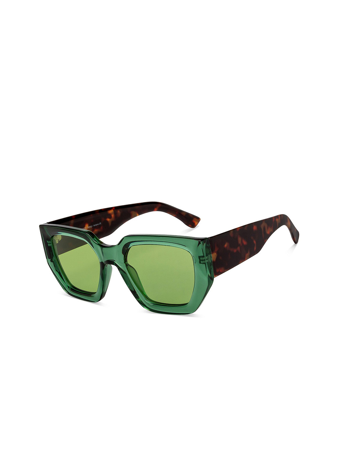 

Vincent Chase Unisex Green Wayfarer Sunglasses with Polarised and UV Protected Lens 201186
