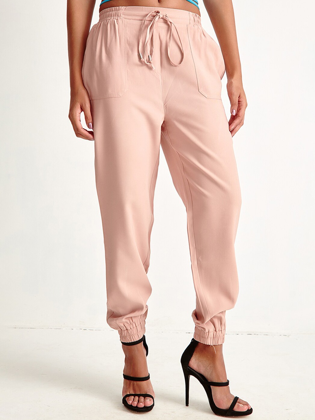 

COVER STORY Women Pink Joggers Trouser