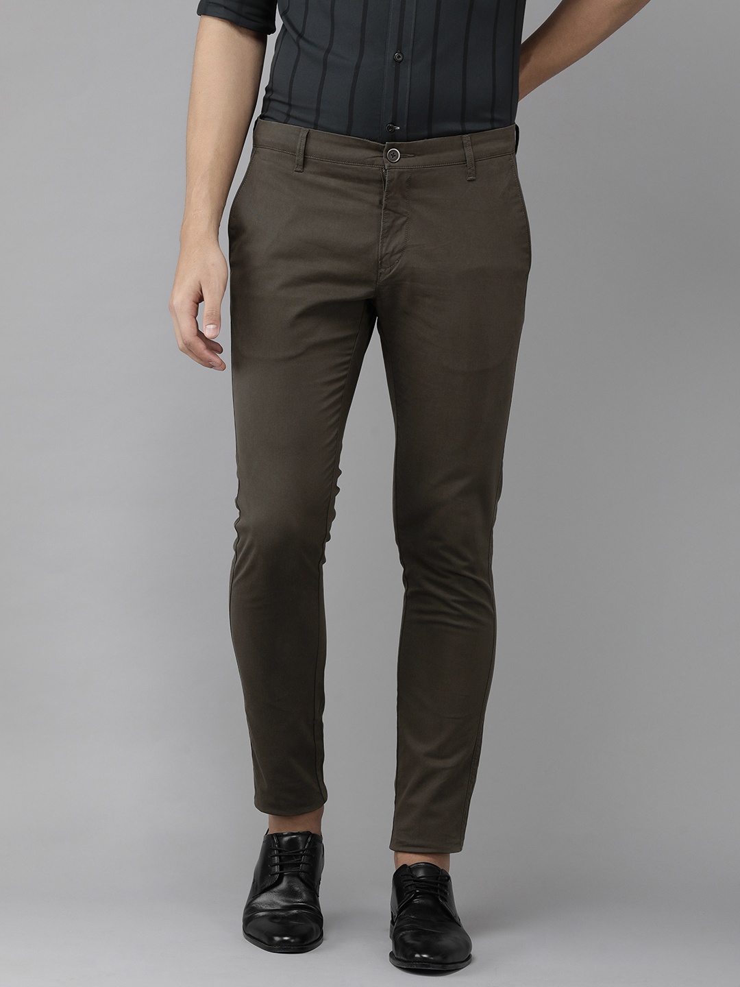 

U S Polo Assn Men Khaki Slim Fit Trousers