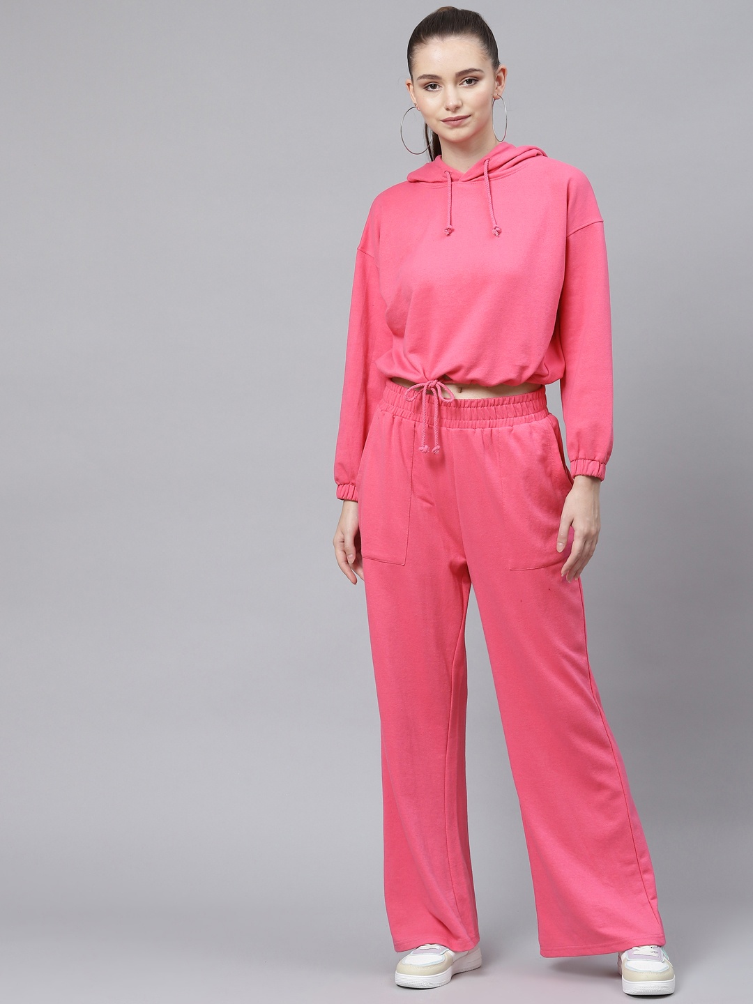 

Laabha Women Pink Solid Track Suit