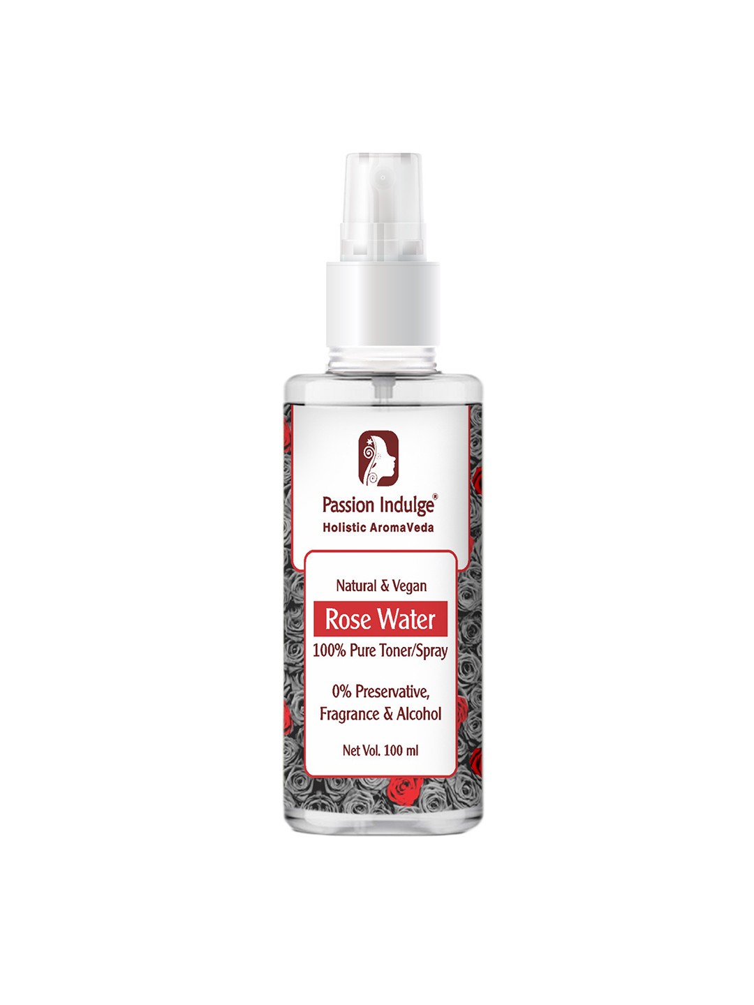 Passion Indulge Red Natural Pure Rose Water Face & Body Mist Makeup Remover