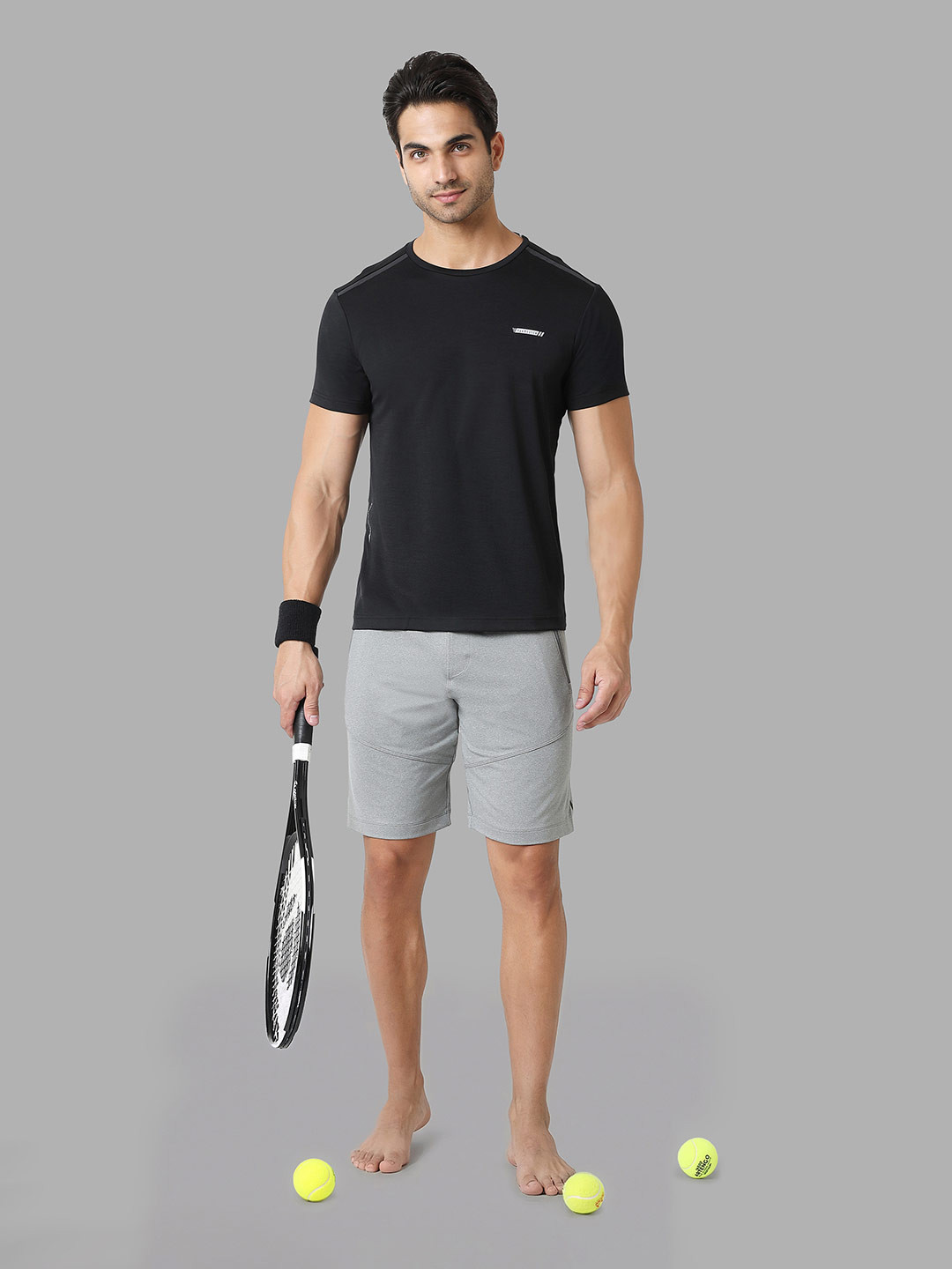 Van Heusen Innerwear Solid Swift Dry 4-Way Stretch Active Lounge Shorts