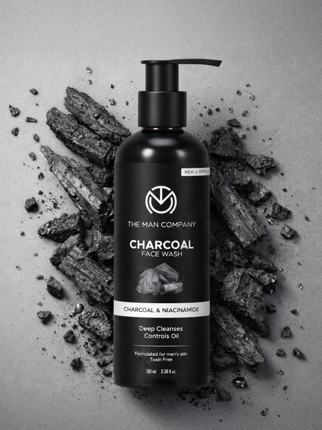 THE MAN COMPANY Charcoal Ylang-Ylang & Argan Face Wash 100 ml