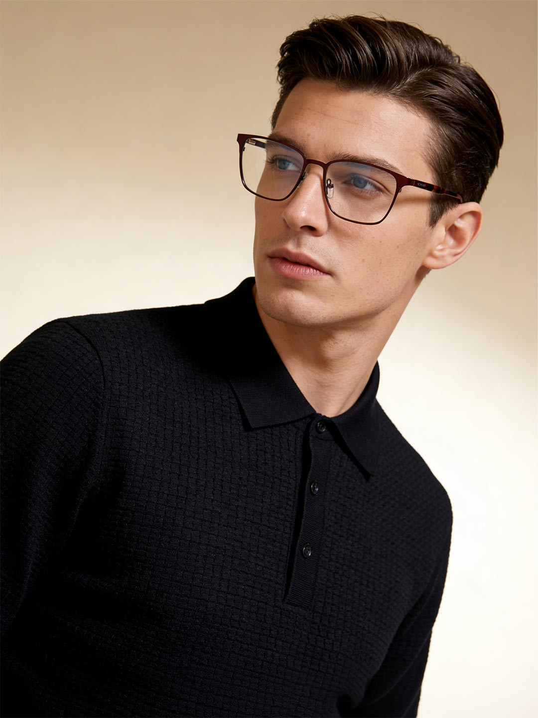 IDEE Men Maroon & Brown Full Rim Rectangle Frames