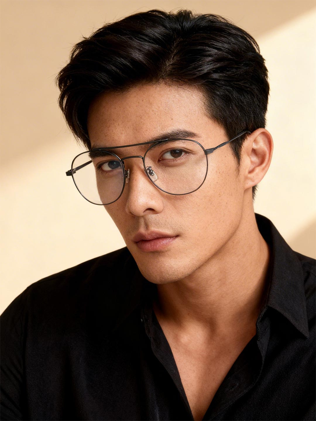 Police Men Silver-Toned Full Rim Round Frames