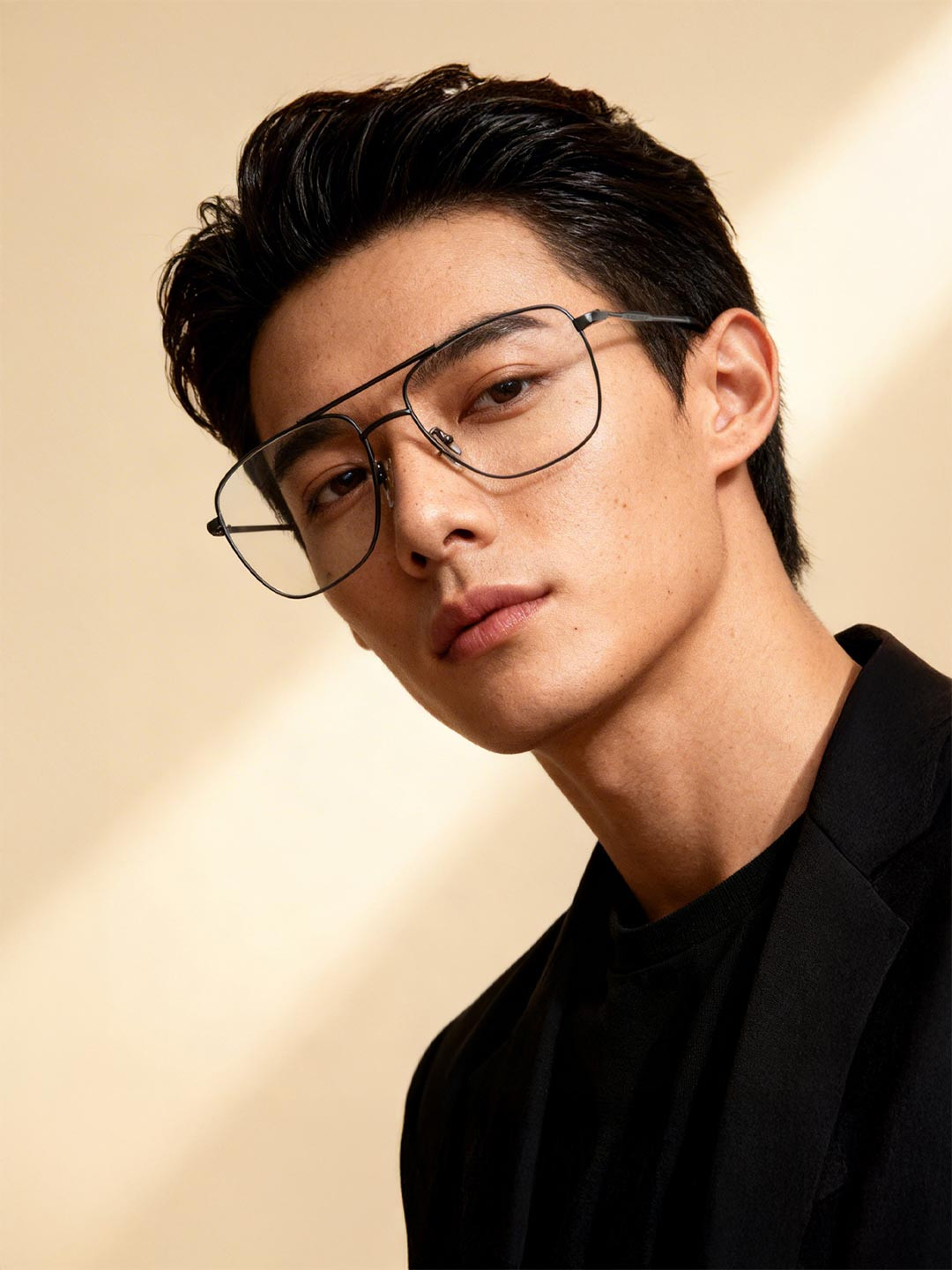 Police Men Silver-Toned Full Rim Square Frames