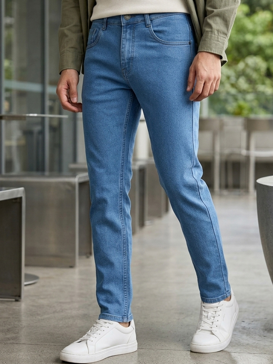 Urbano Fashion Men Blue Slim Fit Stretchable Jeans