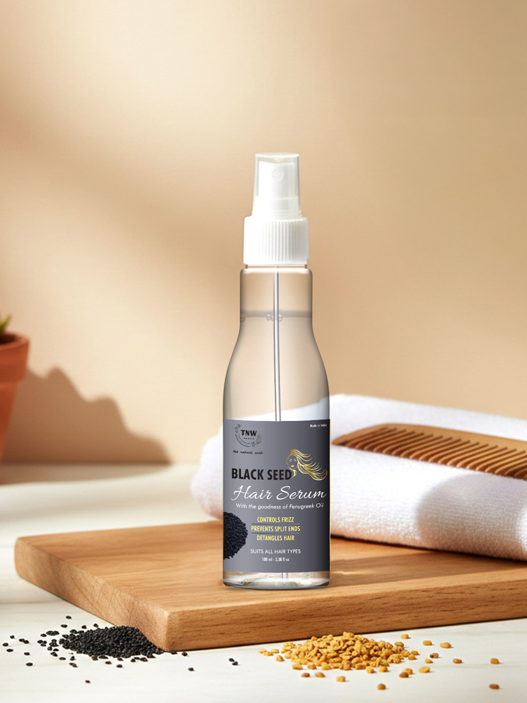 TNW The Natural Wash Black Seed Hair Serum - Controls Frizz 100ml