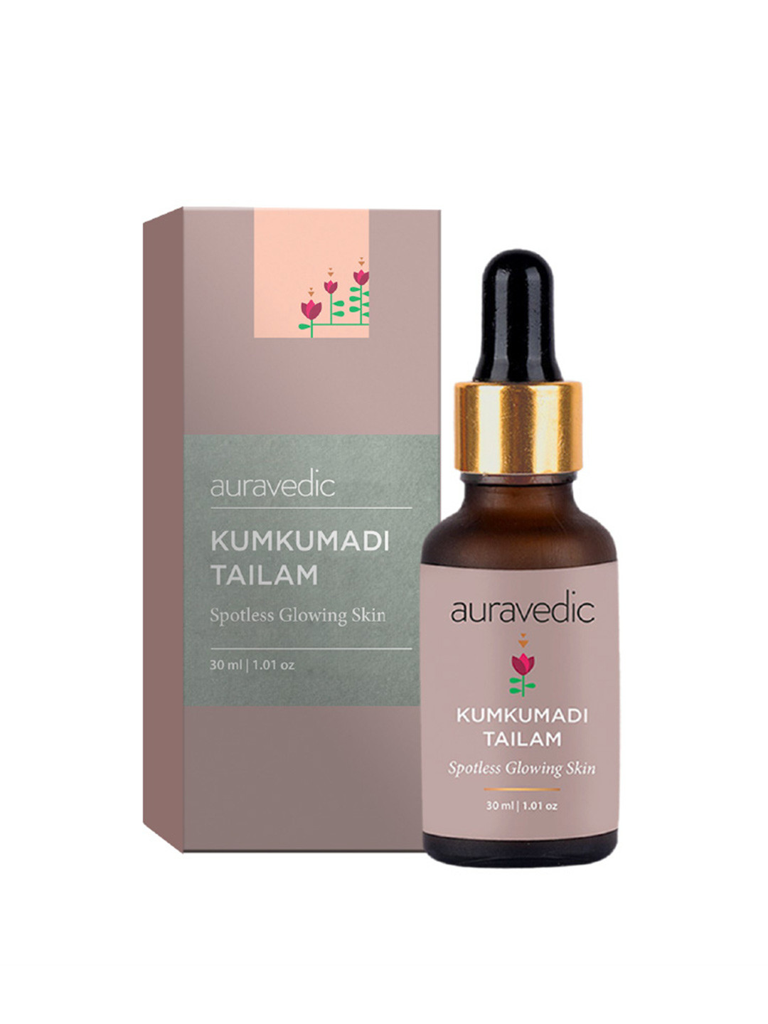 Auravedic Kumkumadi Tailam Face Oil for Glowing Skin - 30 ml