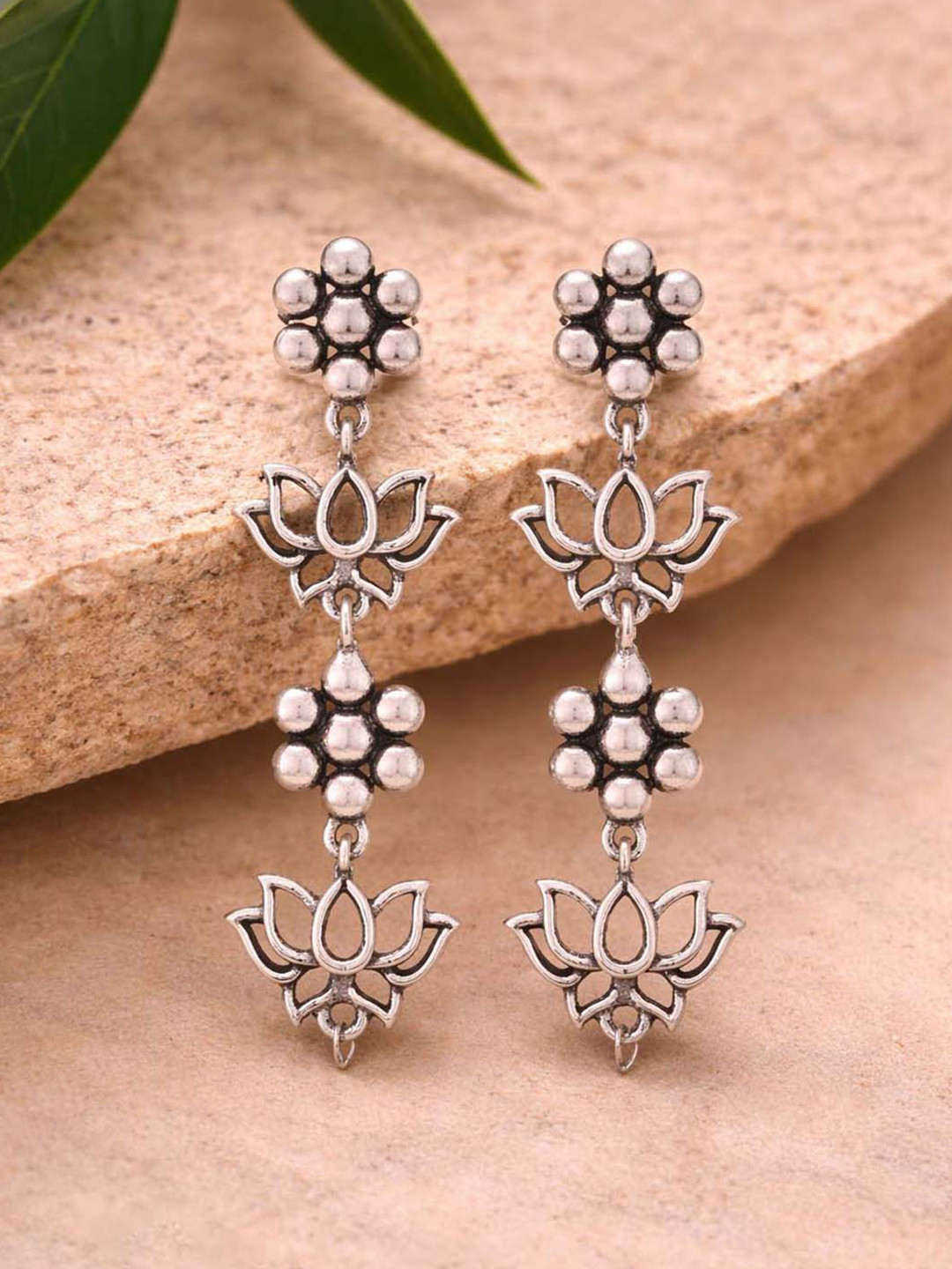 Work Essentials Layered Floral Earrings