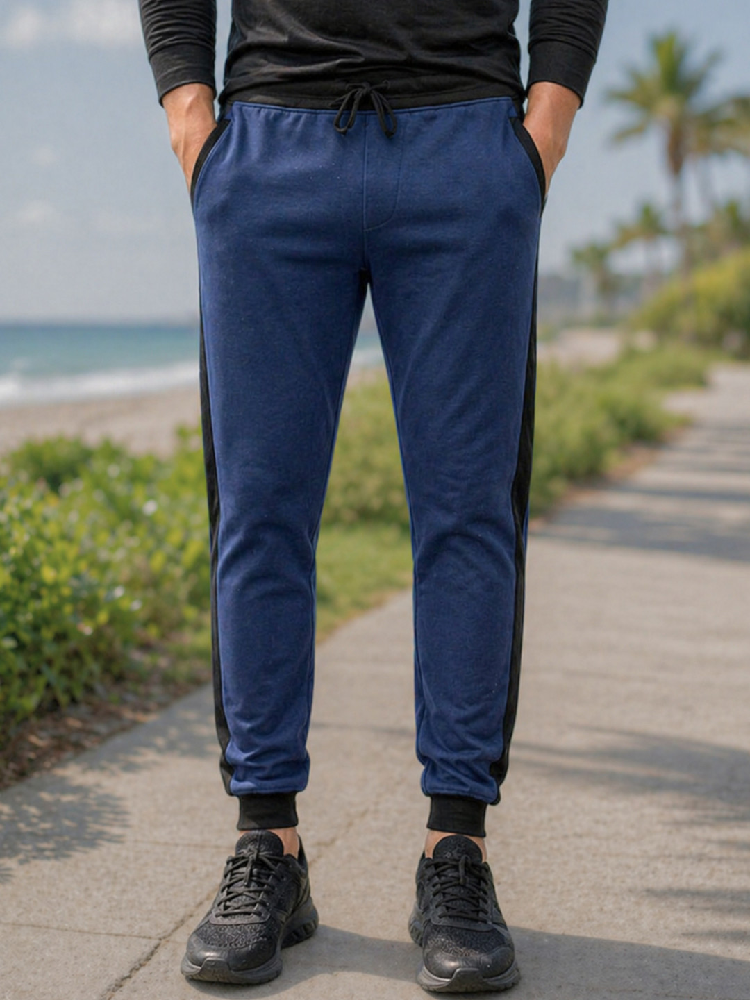 MADSTO Men Slim-Fit Cotton Joggers