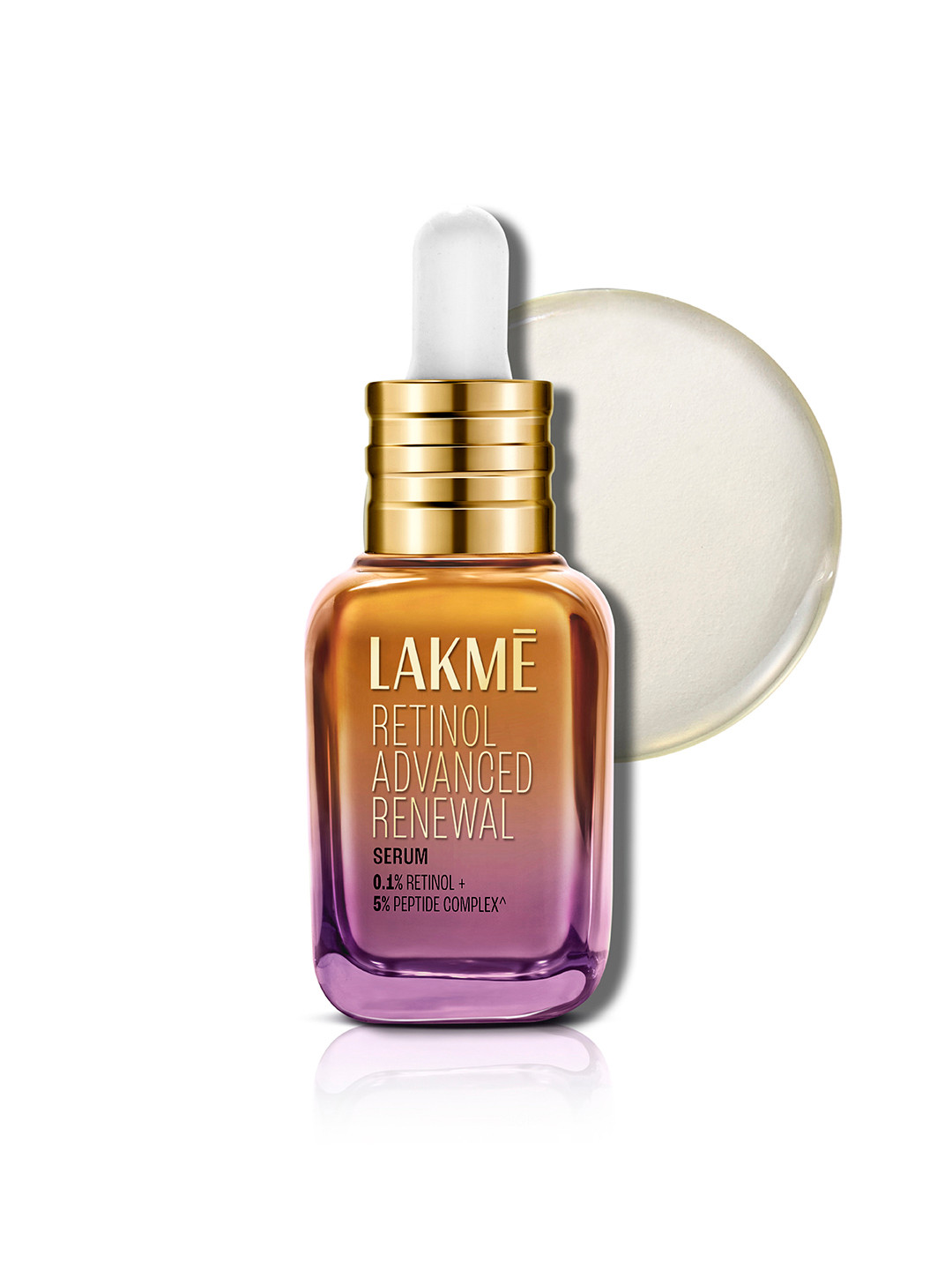 Lakme Retinol Advanced Renewal Serum 0.1% Retinol + 5% Peptide Complex - 15 ml
