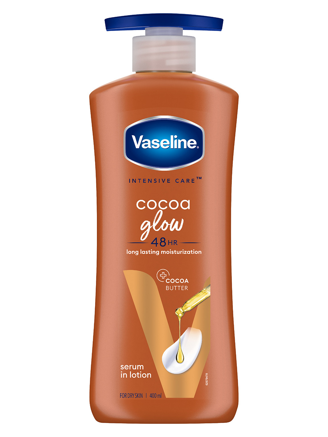 Vaseline Cocoa Glow Serum In Lotion with 100% Pure Cocoa & Shea Butter - 400 ml
