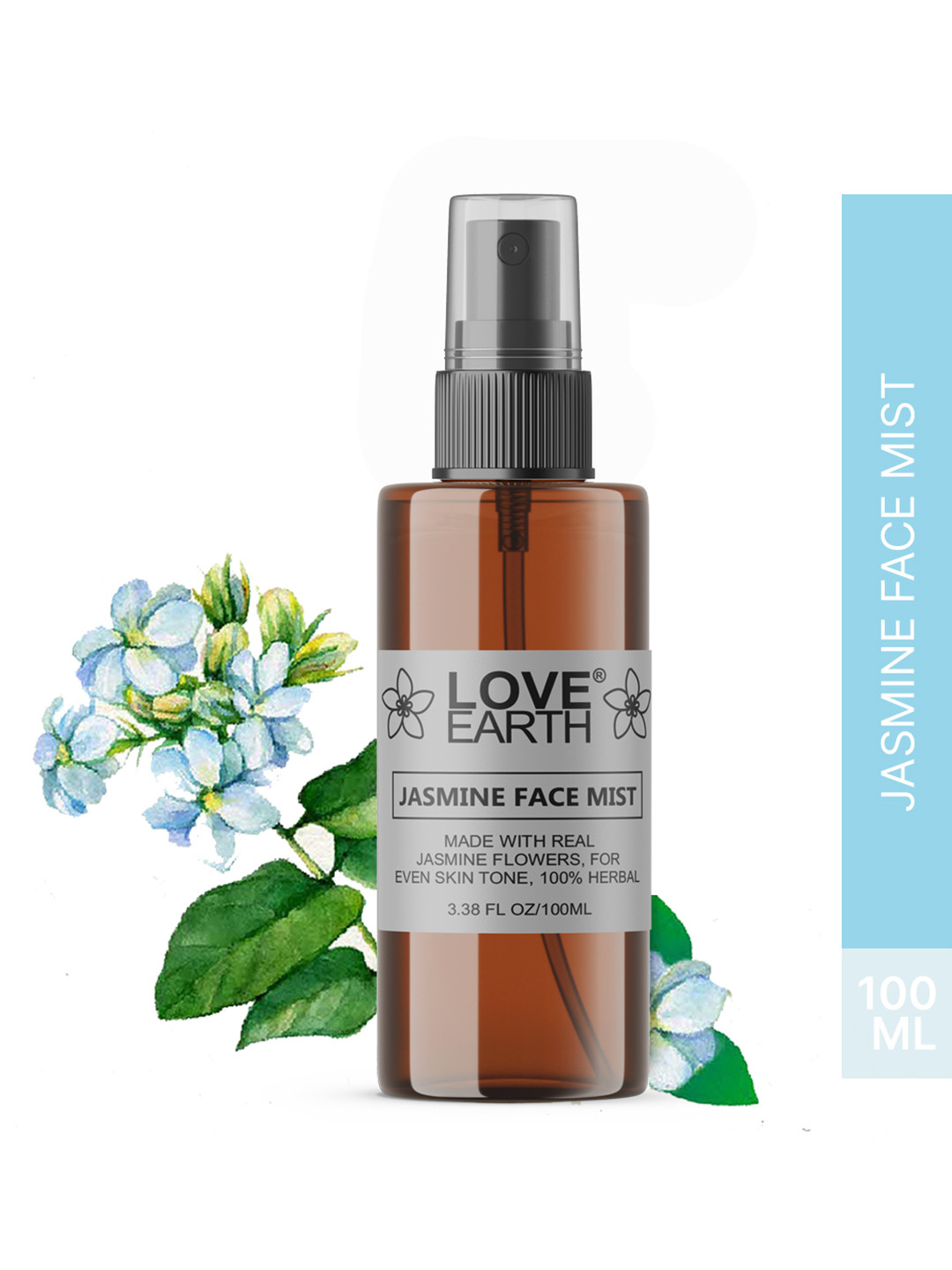 LOVE EARTH Jasmine Face Mist Toner with Glycerine 100 ml
